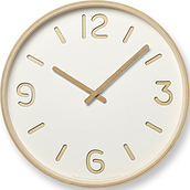 Zegar ścienny Thomson Paper 30,5 cm biały
