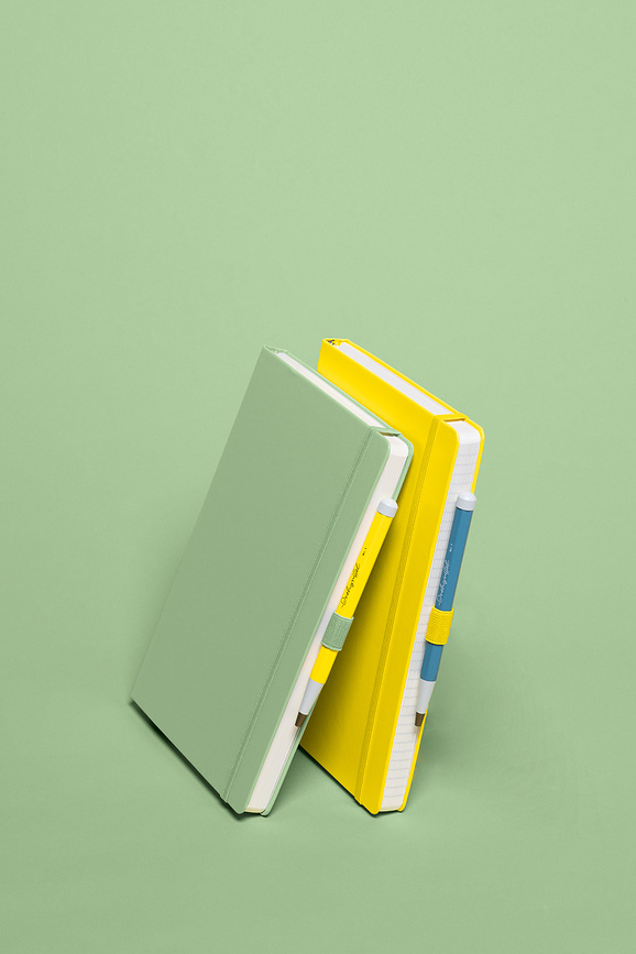 Bolígrafo Drehgriffel Nr. 1, gris azulado, con tinta azul