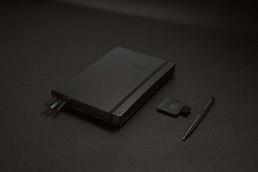 Bullet Journal Collectors Set, notes s pisalom in samolepilnim držalom, 3-delni set