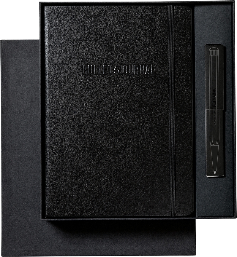 Bullet Journal Collectors Set Σημειωματάριο, με στυλό και αυτοκόλλητη θήκη, Σετ 3 τεμαχίων