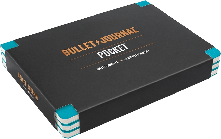 Bullet Journal jegyzetfüzet türkiz, 3 db