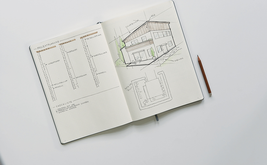 Cuaderno de tapa dura, de puntos, Leuchtturm 1917, A4+, 235 páginas, 100 g/m², verde salvia