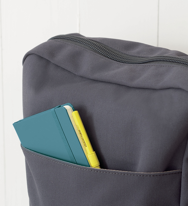 Cuaderno de tapa dura Leuchtturm 1917, de cuadrícula, A6, 184 páginas, 80 g/m², negro