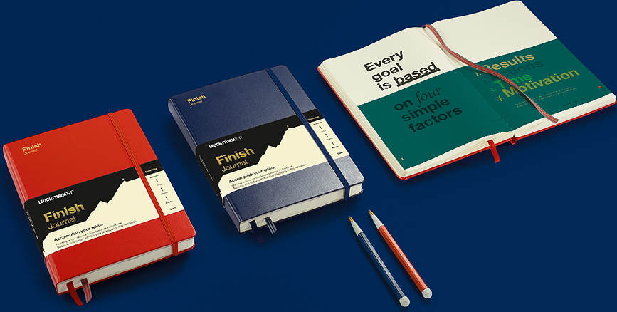 Cuaderno Finish Journal, A5, azul marino