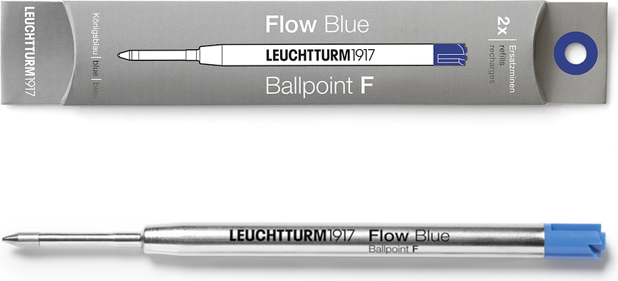 Drehgriffel Nr. 1 Flow Ανταλλακτικά Rollerball, πάχος F, 2 τμχ