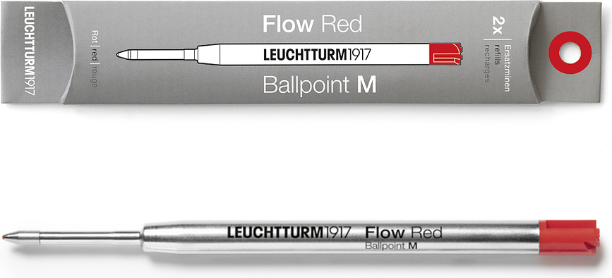 Drehgriffel Nr. 1 Flow Ανταλλακτικά Στυλό Rollerball, μύτη M, 2 τμχ