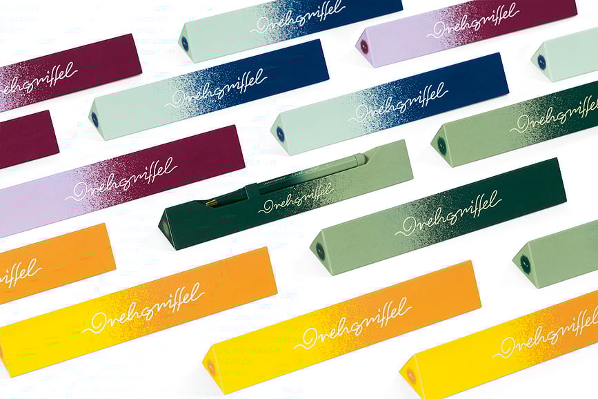 Drehgriffel Nr. 1 Gradient Kemični svinčnik, modro-mint, s črnim črnilom