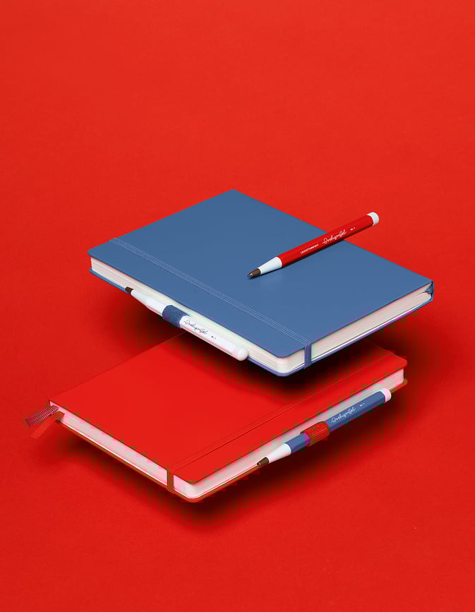 Drehgriffel Nr. 1 Kemični svinčnik, modro črnilo, sivo-moder