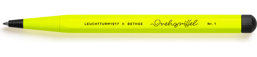 Drehgriffel Nr. 1 Luminous Kugelschreiber mit schwarzer Tinte, neongelb