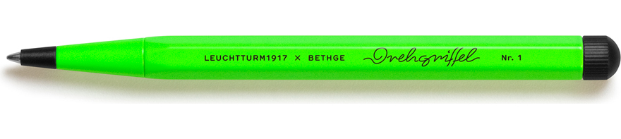 Drehgriffel Nr. 1 Luminous Kugelschreiber mit schwarzer Tinte, neongrün