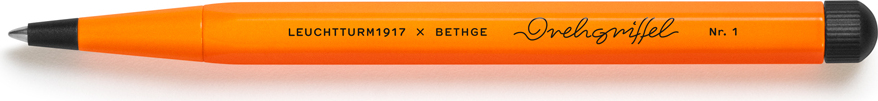 Drehgriffel Nr. 1 Luminous Kugelschreiber mit schwarzer Tinte, neonorange