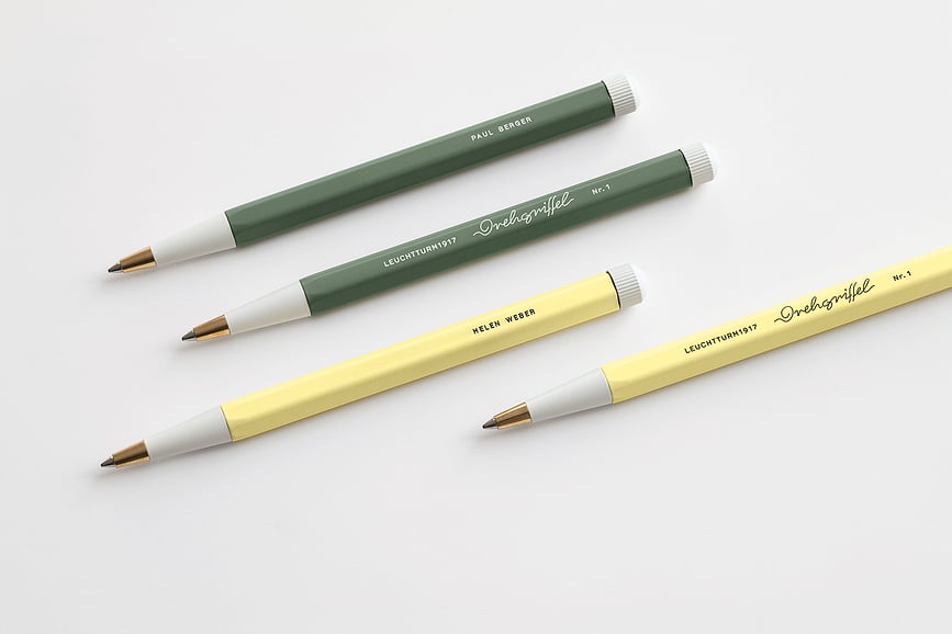 Drehgriffel Nr. 1 Stylo Gel, encre noire, bleu-gris