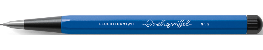 Drehgriffel Nr. 2 Bauhaus Drehbleistift 0,7 mm, blau-schwarz