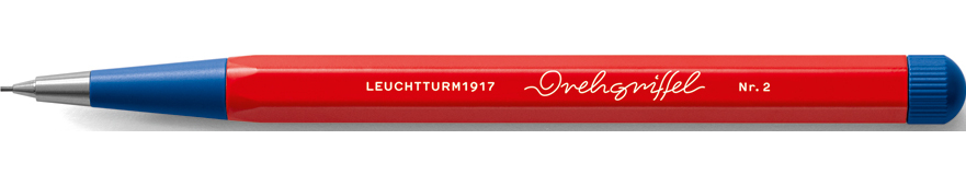 Drehgriffel Nr. 2 Bauhaus Druckbleistift 0,7 mm, rot-blau