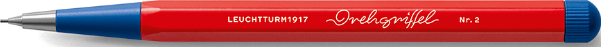 Drehgriffel Nr. 2 Bauhaus Porte-mine 0,7 mm, rouge-bleu