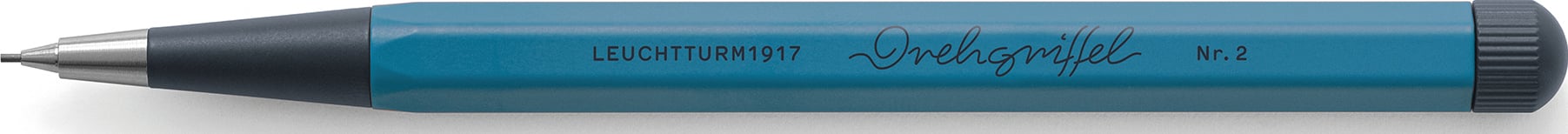 Drehgriffel Nr. 2 Fallminenstift 0,7 mm, blaugrau
