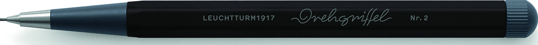 Drehgriffel Nr. 2 Fallminenstift 0,7 mm, schwarz