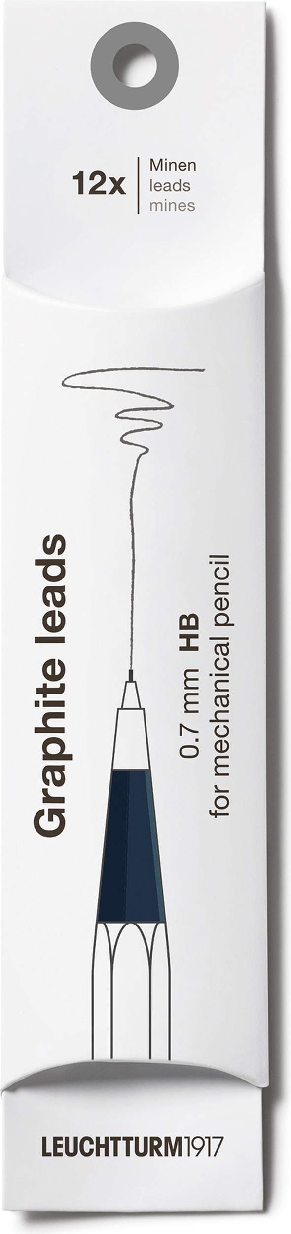 Drehgriffel Nr. 2 Minen für Druckbleistifte 0,7 mm, 12 St.