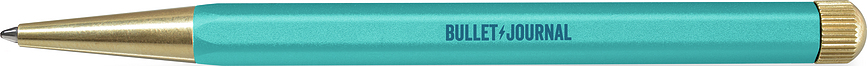 Gelové pero Drehgriffel Nr. 1 Bullet Journal Edition, s černým inkoustem, tyrkysové