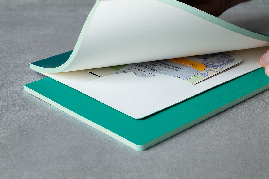 Jottbook Carnets lignés à couverture souple, A6, 80 g/m², noirs et gris, Lot de 2