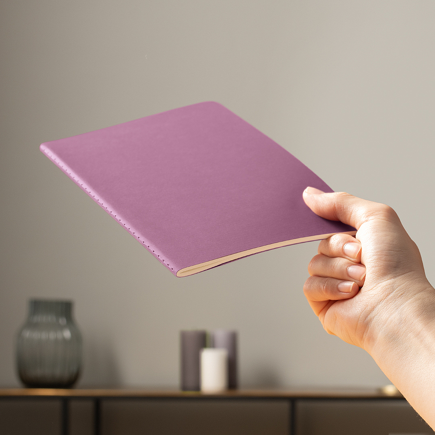 Jottbook Pur A6 Flex Cover Plain Notebooks, indigo, 80 g/m², 3 pcs.