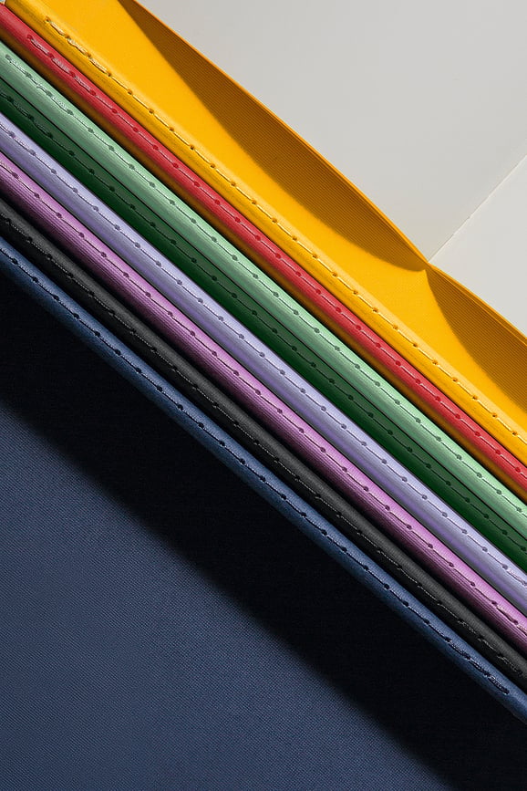 Jottbook Pur Notizbücher A6, liniert, Flex-Einband, schwarz, 80 g/m², 3 St.