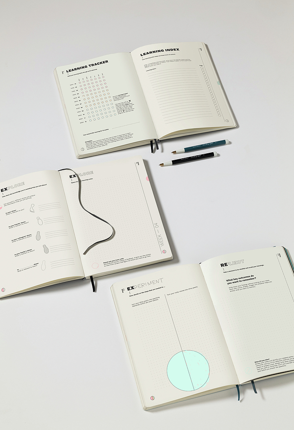 Learning Journal Σημειωματάριο, B5, 100 g/τ.μ., θαλασσί