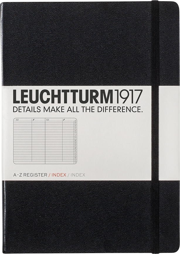 Leuchtturm 1917 Адресник A5, черен
