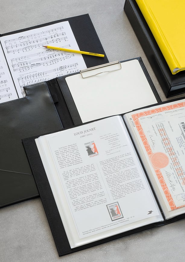 Leuchtturm 1917 Album za dokumente A4 crni s 40 džepova