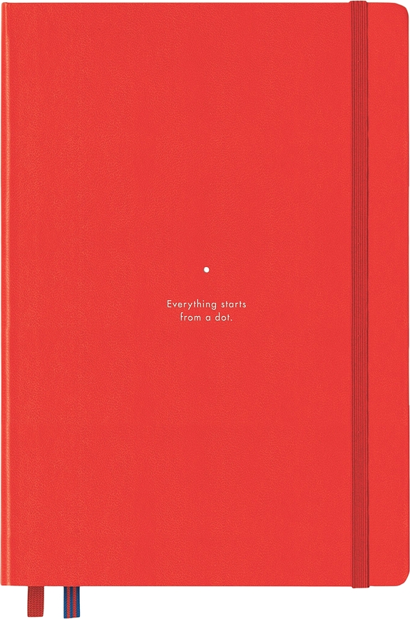 Leuchtturm 1917 Bauhaus Bilježnica točkasta s tvrdim uvezom A5 251 stranica 80 g/m² crna