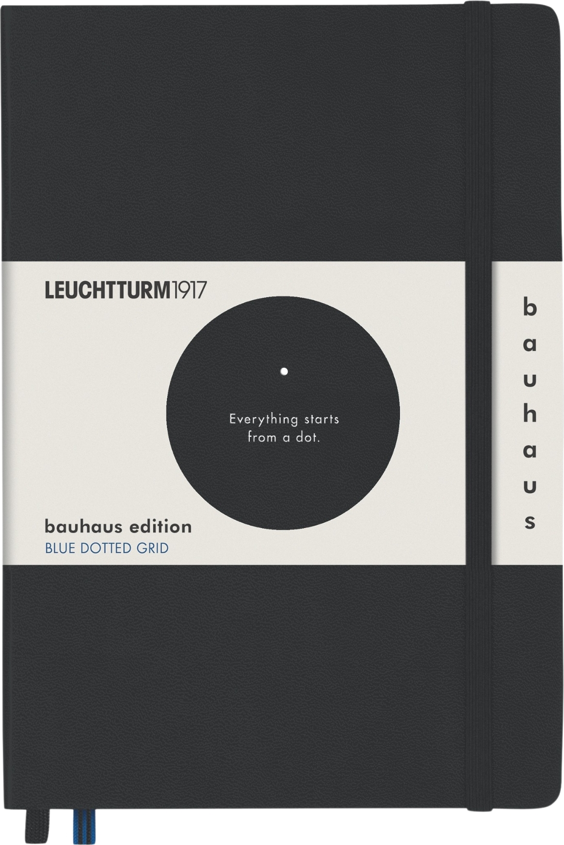 Leuchtturm 1917 Bauhaus Notizbuch A5, gepunktet, Hardcover, 251 Seiten, schwarz, 80 g/m²