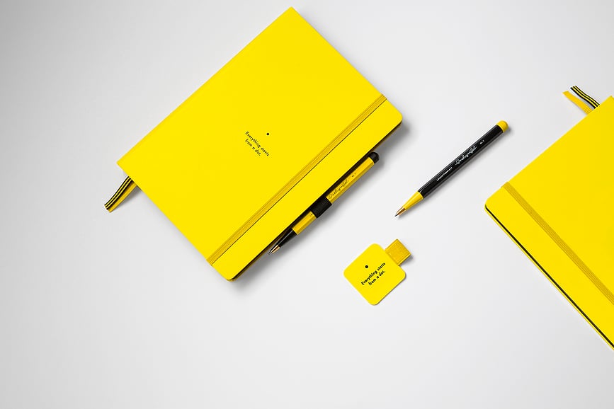 Leuchtturm 1917 Bauhaus Samolepilno držalo za pisalo, črno