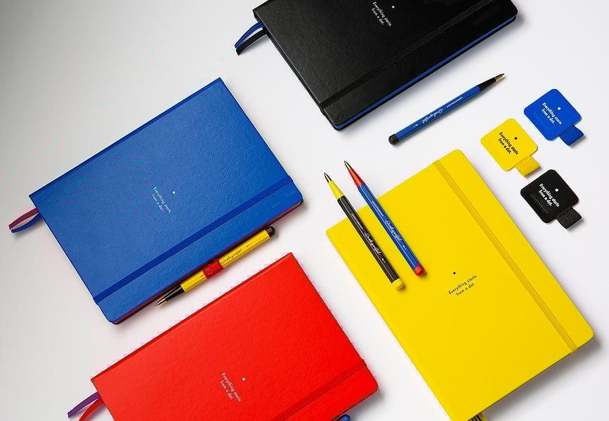 Leuchtturm 1917 Bauhaus Samolepilno držalo za pisalo, črno