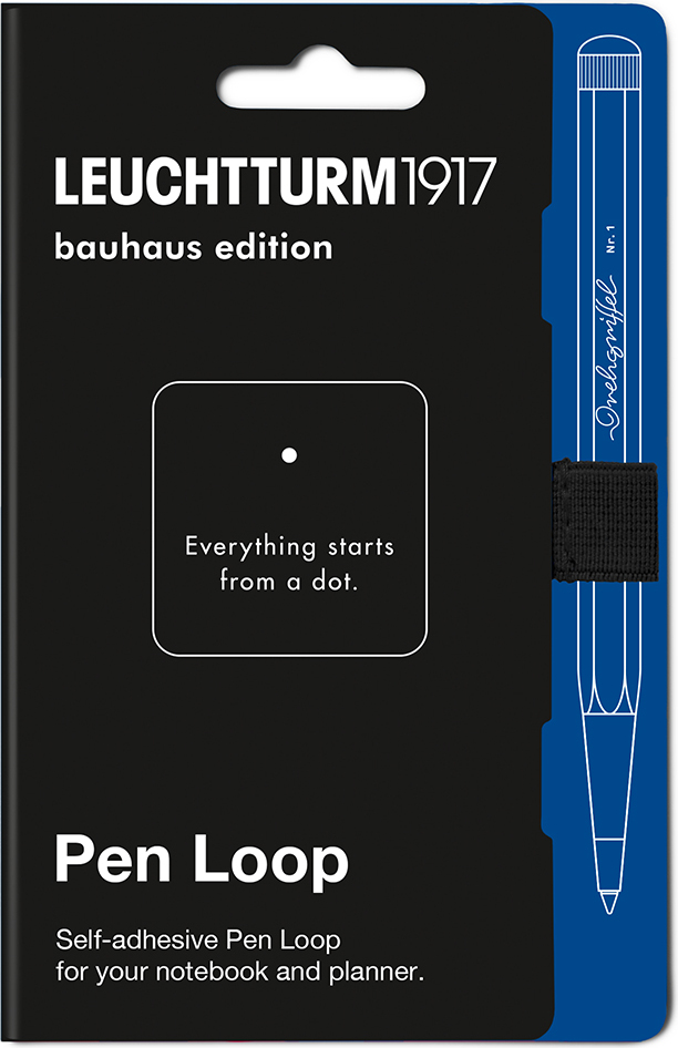 Leuchtturm 1917 Bauhaus selbstklebender Stifthalter, schwarz