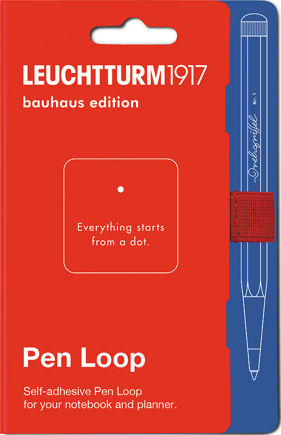 Leuchtturm 1917 Bauhaus Θήκη αυτοκόλλητη για στυλό, κόκκινη