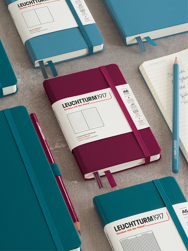 Leuchtturm 1917 Bilježnica glatka A6 187 stranica tamnoplava 80 g/m² tvrdi uvez