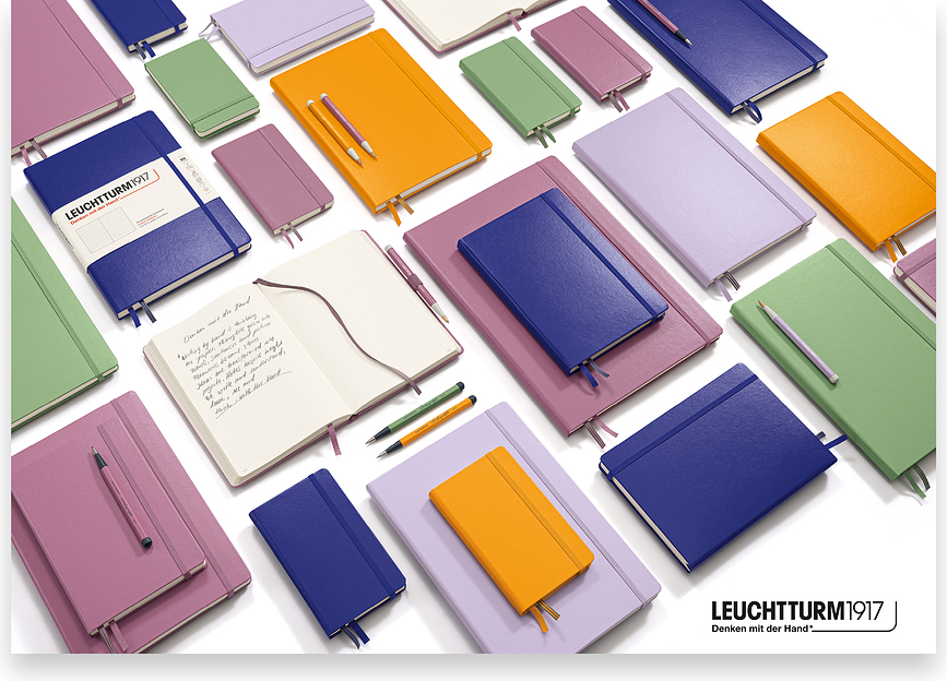 Leuchtturm 1917 Carnet à couverture rigide à points, A5, 251 pages, 80 g/m², noir