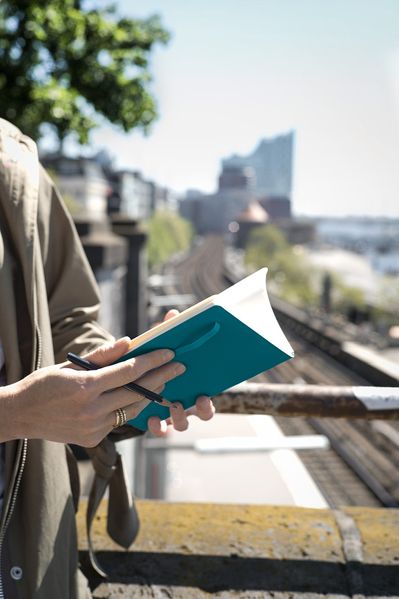 Leuchtturm 1917 Carnet à couverture souple, B6+, 123 pages, quadrillé, noir, 80 g/m²