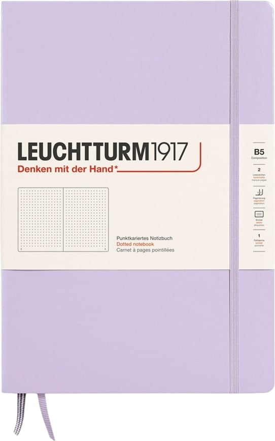 Leuchtturm 1917 Carnet à points à couverture rigide, format B5, 219 pages, 80 g/m², lilas