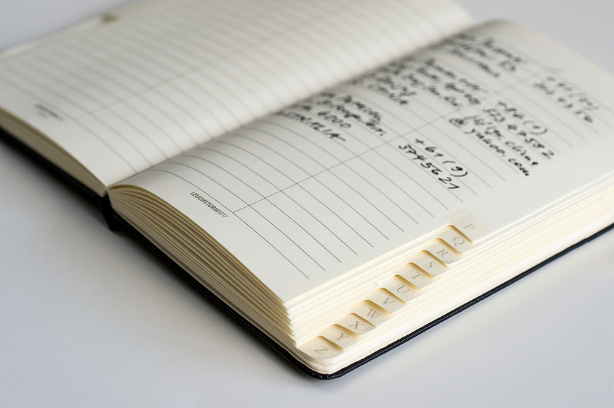 Leuchtturm 1917 Carnet d'Adresses, format A5, vert forêt