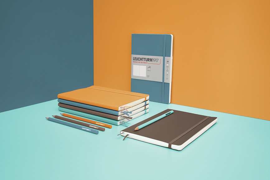 Leuchtturm 1917 Carnet souple quadrillé, A5, 123 pages, 80 g/m², noir