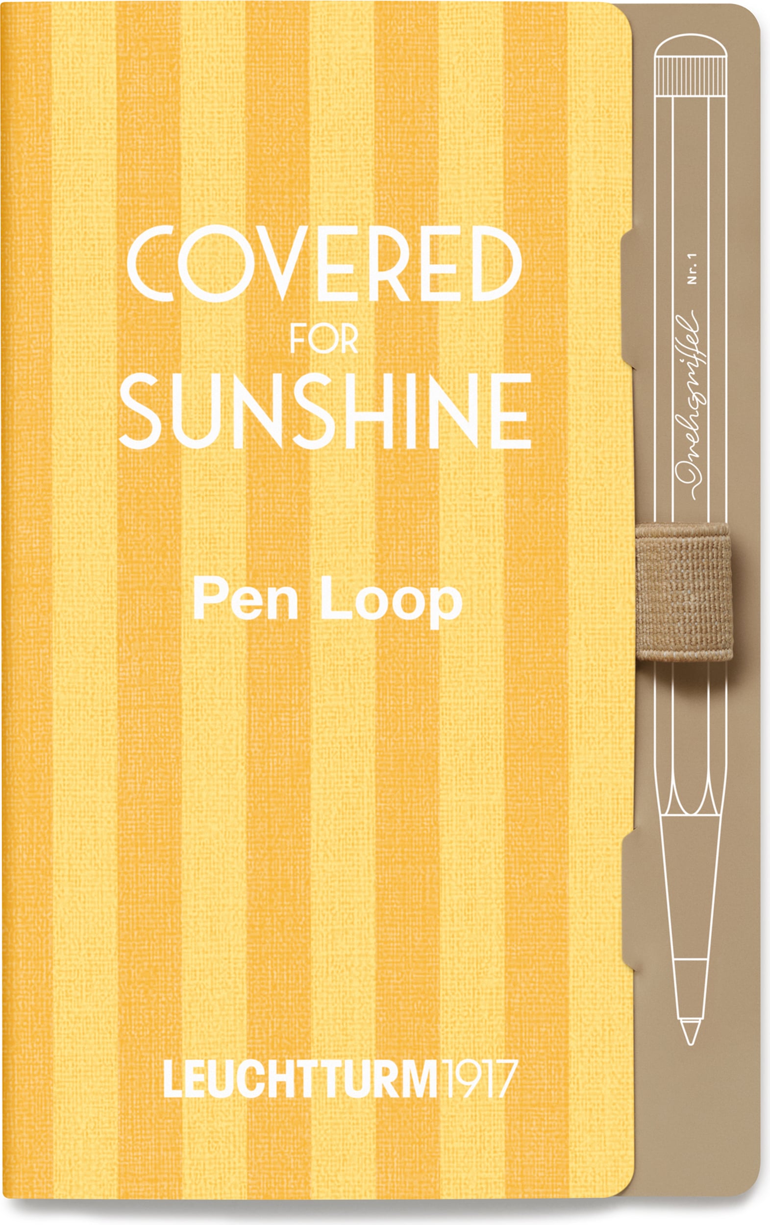 Leuchtturm 1917 Covered for Sunshine selbstklebende Stiftschlaufe, sandfarben