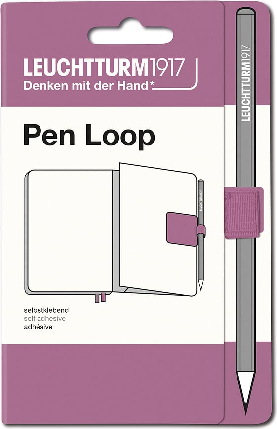 Leuchtturm 1917 Držač samoljepljivi za olovku prljavo ružičasti