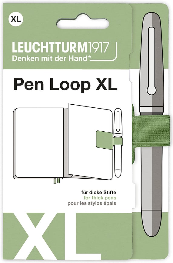 Leuchtturm 1917 Držač samoljepljivi za olovku XL kadulja zeleni