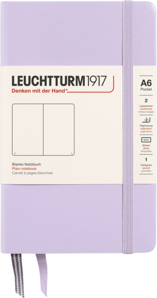 Leuchtturm 1917 Notizbuch A6, 187 Seiten, lila, 80 g/m²