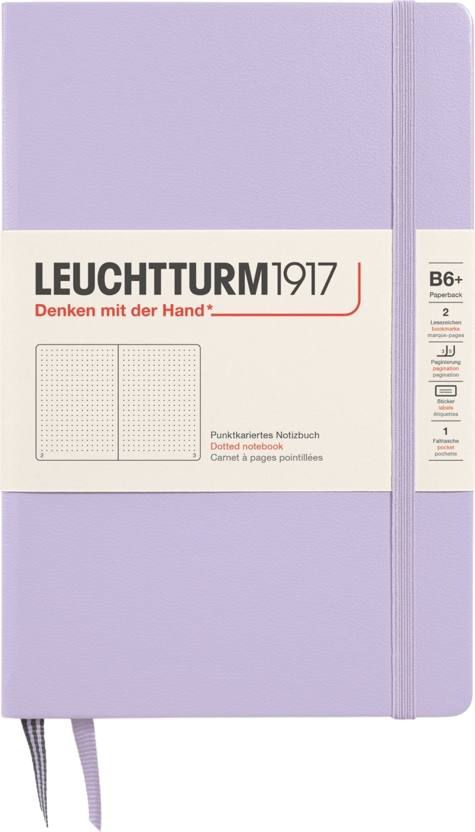 Leuchtturm 1917 Notizbuch B6+ dotted, 219 Seiten, lila, 80 g/m²