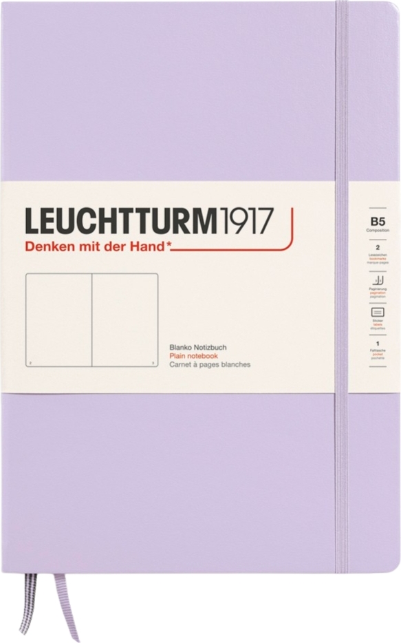 Leuchtturm 1917 Notizbuch Hardcover B5, 219 Seiten, lila, 80 g/m²