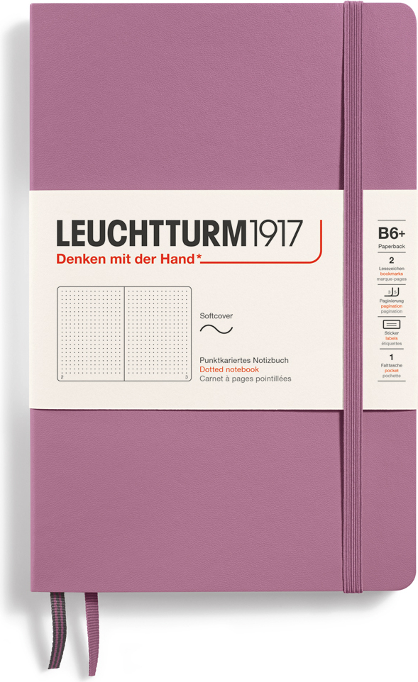 Leuchtturm 1917 Notizbuch Softcover B6+ dotted, 123 Seiten, Blush, 80 g/m²