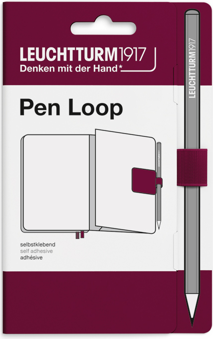 Leuchtturm 1917 Pen Loop selbstklebend, bordeaux