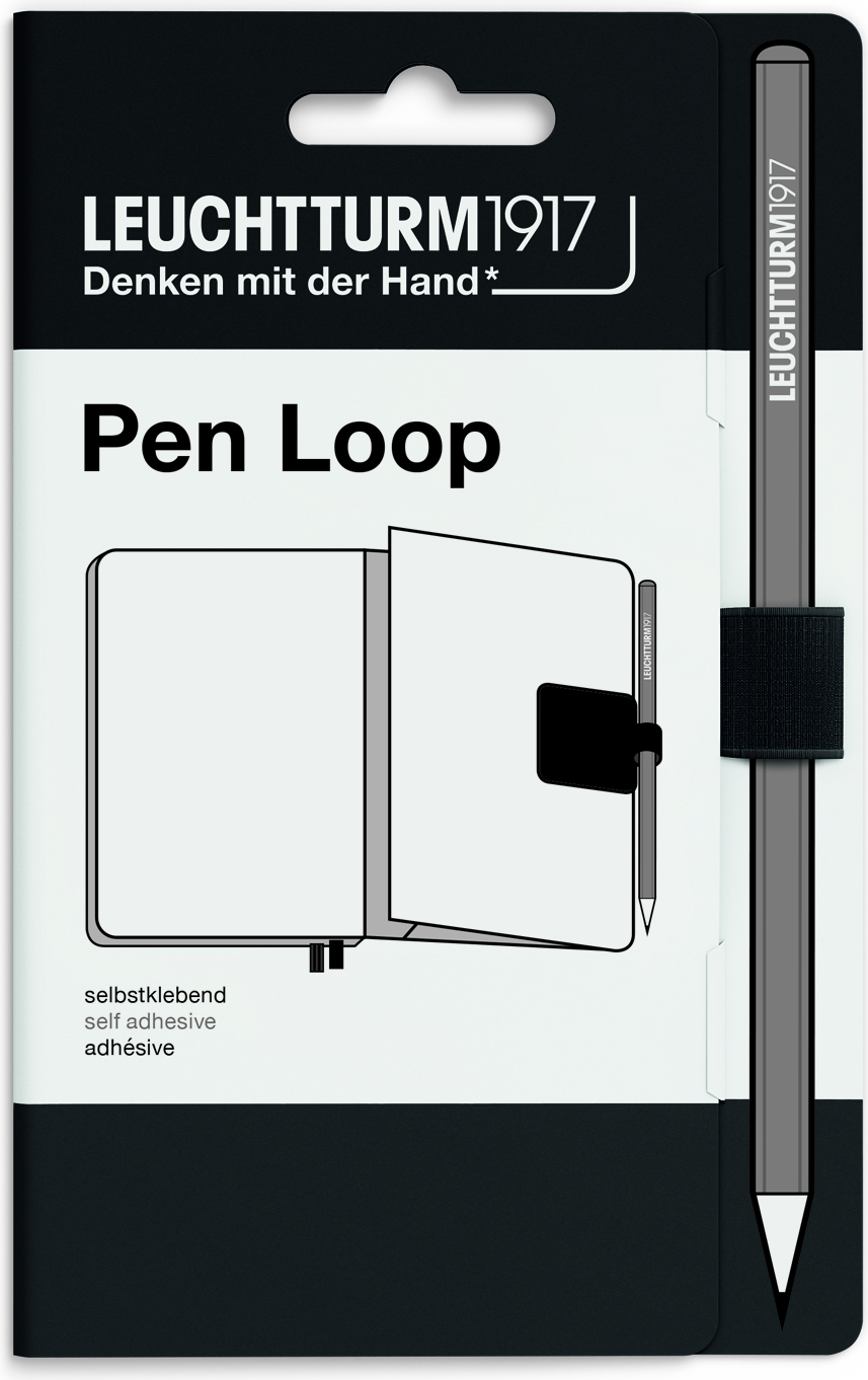 Leuchtturm 1917 Pen Loop selbstklebend, schwarz